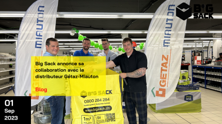 Big Sack annonce sa collaboration avec le distributeur Gétaz-Miauton