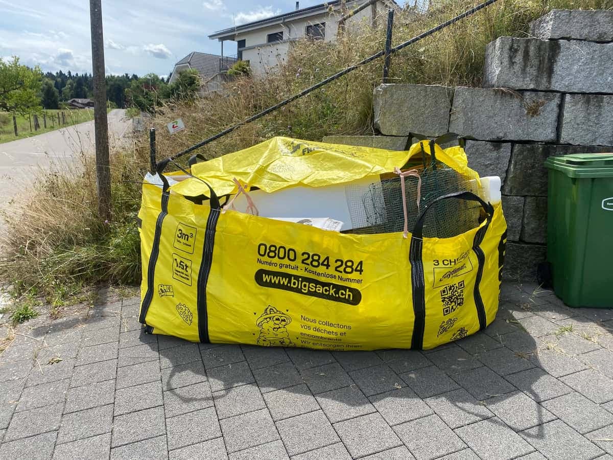 Big Sack container for building waste